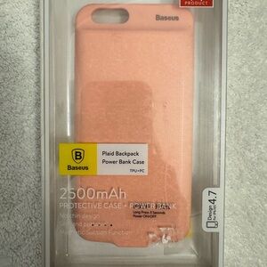 Pink Power Bank Case for iPhone
